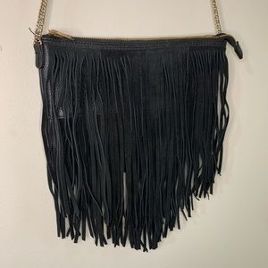 Black fring gross body bag
